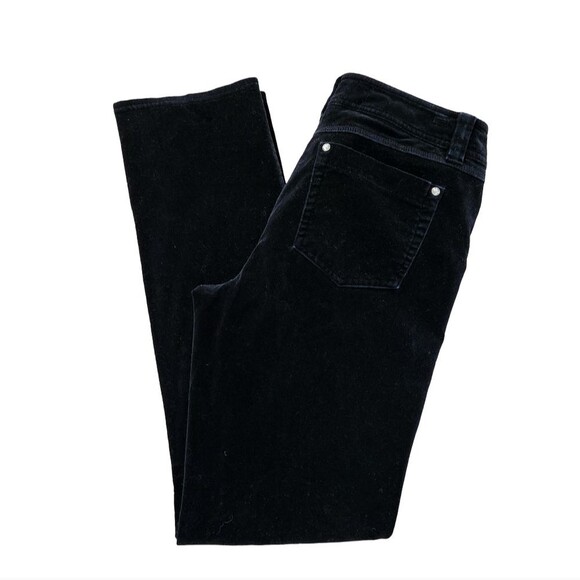 Velvet Jeans by INC Black Stretch Straight Leg Crystal Button Rivets Women's 6P - Picture 11 of 11